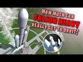 SpaceX Falcon Heavy Maximum Payload to Orbit with Booster Landings - Simulation in KSP
