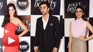Ranbir Kapoor, Katrina Kaif, Parineeti Chopra At Vogue Beauty Awards 2016 Ranbir Kapoor, Katrina Kaif, Parineeti Chopra At Vogue Beauty Awards 2016