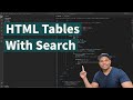 Under 10 Seconds Create HTML Tables With Search, Sort and More Options - Code With Mark