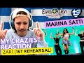 🇬🇷 Spanish Reaction Marina Satti - ZARI FIRST REHEARSAL (SUBTITLD) | Reaction Greece Eurovision 2024