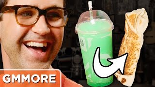Taco Bell Baja Blast Burrito Taste Test