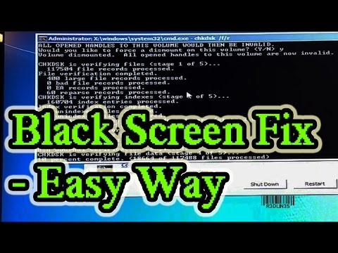 window 8 black screen on startup