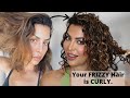 Your FINE FRIZZY hair is WAVY/CURLY and you have no idea…