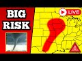 🔴 BREAKING LARGE TORNADO ON THE GROUND IN OKLAHOMA - Tornadoes - With Live Storm Chaser