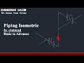 How to draw piping isometrics in Autocad (Autocad tutorial)