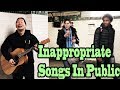 SINGING INAPPROPRIATE SONGS in the NYC SUBWAY (SINGING IN PUBLIC)