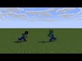 Steve vs Zombie scene - Minecraft Animation