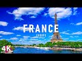 FLYING OVER FRANCE (4K Video UHD) - Peaceful Music With Beautiful Nature Scenery For Stress Relief