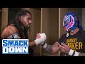 Rey Mysterio and Santos Escobar present each other with masks: SmackDown Exclusive, Feb. 10, 2023