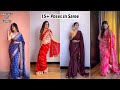 15 Poses In Saree You Must Try | Elegant and Aesthetic | Santoshi Megharaj