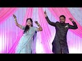 BOLLYWOOD SANGEET COUPLE DANCE PERFORMANCE | 90's Bollywood Song Dance | Dance by Groom and Bride.