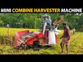 Mini COMBINE HARVESTER Machine | Rice Harvesting Machine