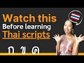 Learn basic Thai scripts in 30 minutes (All you need to know)