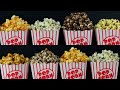 8 ways flavored popcorn/ 8 delicious and easy recipes/homemade popcorn