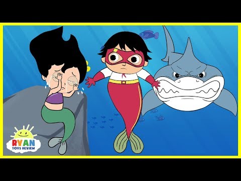 Ryan Merboy Helps Mermaids Cartoon Animation for Kids 