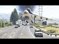 Shuttle's Pilot Forced To Land On Highway Right After Take Off | GTA 5