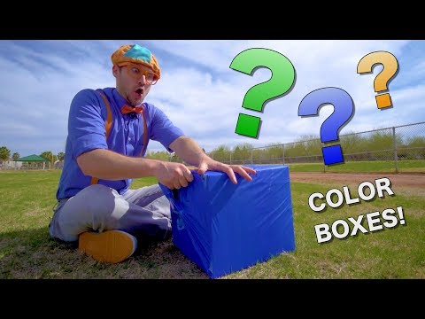 Learn Colors with Blippi Educational Videos for Toddlers Color Boxes 