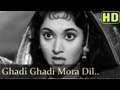 Ghadi Ghadi Meraa Dil - Madhumati Songs - Dilip Kumar - Vyjayantimala - Lata Mangeshkar
