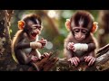 Adorable babie monkey injury, Animals Top Pic