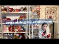Organizing My Craft Room, a Big Cross Stitch Finish and Wishing I Was Sewing - A Craft Vlog