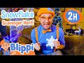 Blippi's Snowflake Scavenger Hunt | 2 HOURS OF BLIPPI CHRISTMAS VIDEOS | Christmas @BlippiToys!