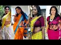 Reshma pasupuleti tamil tv serial actress saree dubsmash coll