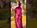 130: Beautiful bhabhi in a satin silk saree