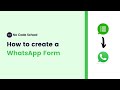 Create a WhatsApp Form | Send Google Form responses to WhatsApp | Get orders & bookings with no code