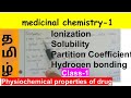 medicinal chemistry-1//unit-1// physiochemical properties of drug