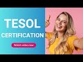 TESOL Certification  Top Online Courses: Affordable and Accredited 🌎🎓