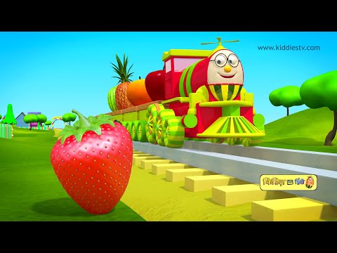 हम्प्टी ट्रैन और उसके फल दोस्तों से मिलिए Humpty the train on a fruits ride kiddiestv hindi