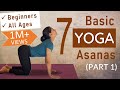 Basic YOGA ASANAS for GOOD HEALTH - for Beginners and all Age Groups | Beginners Yoga at Home