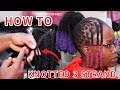 How to Style Knotted Three Strand Twist High Ponytail with Infinity Braid Wrap and Knotted Swoop