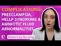 Complications: Preeclampsia, HELLP Syndrome, Amniotic Fluid Abnormalities - Maternity | @LevelUpRN