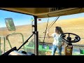 I fell off the combine! Dad is the King of Sarcasm! Montana Harvest 2022