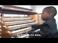 5 year old boy plays 'Abide With Me' on a 5 Manual Organ