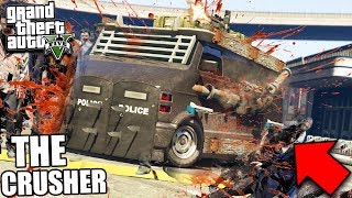 GTA 5 ZOMBIE MOD: THE CRUSHER vs 1,000 ZOMBIES (GTA 5 Mods)