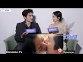 Zhao Liying and Lin Gengxin discuss how to shoot a kissing scene