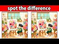 [Find the Differences] Find 3 mistakes in the illustration of an artist drawing flowers.