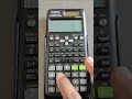 Calci Tricks n Tips: how to enter vector in a calculator?