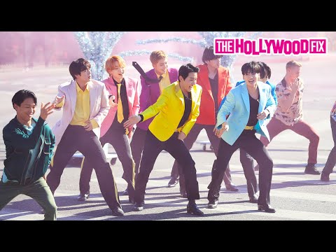 BTS & James Corden Perform Butter Dynamite & Permission To Dance For Fans On The Street In L.A.