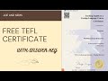 Free 120 Hours TEFL Certificate | Answer Key | #tefl #englishteacher #earnmoneyonline