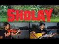 Sholay theme Instrumental violin and guitar by AHM | Sholay movie theme