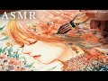 ASMR | SOUND and DRAWING by a beautiful glass dip pen and inks❁