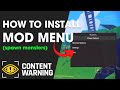 How To Install Mod Menu on Content Warning - Tutorial