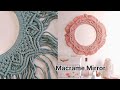 Macrame Mirror DIY طريقة عمل مرايا مكرمية مميزة جدا