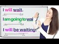 Future Simple & Future Continuous | English Tenses | will? be going to? will be going?