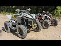 Drag Racing Two of The World's Fastest Quads - Renegade 1000 vs Raptor 700
