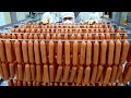 Amazing Korean Sausage Factory! Sausage mass production process