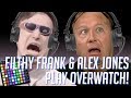 Filthy Frank and Alex Jones Play OVERWATCH! Soundboard Pranks in Competitive!